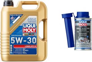 🤴 LIQUI MOLY Longlife III 5W-30 | 5 L | Synthesetechnologie Motor&ouml;l | Art.-Nr.: 20647 & Pro-Line Direkt Injection Reiniger | 120 ml | Benzinadditiv | Art.-Nr.: 2128154,85&euro; statt 95,08&euro; - 43,00 % 🔥🚚 Verkauft durch Amazon und Versand durch Amazon2 Bewertungen: 4.0 / 5.0 ⭐️⭐️⭐️⭐️🛒 zu Amazon https://www.amazon.de/dp/B0CMTVBG9N/?tag=preisfehlerheute-21