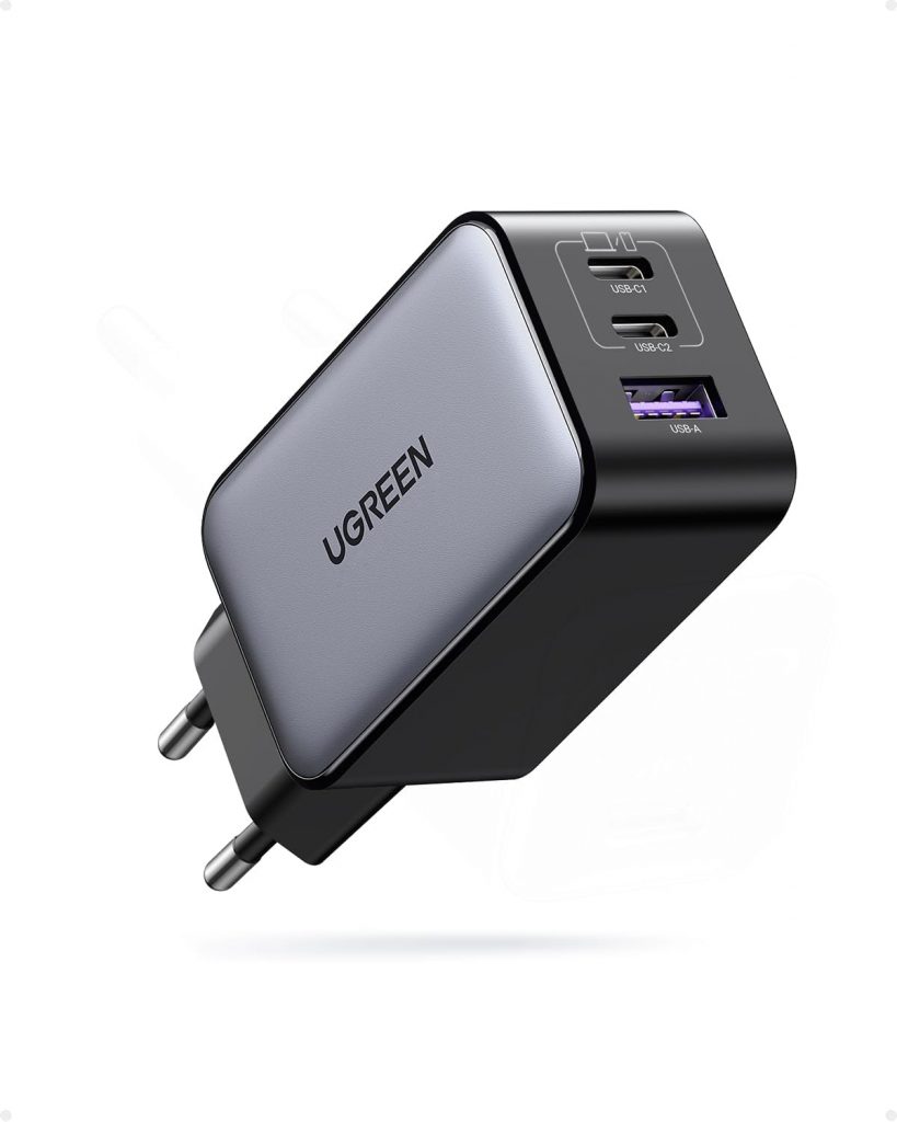 UGREEN Nexode USB C Ladegerät 65W GaN Netzteil 3-Port PD Charger 60W PPS kompatibel mit MacBook Pro/Air, iPhone 17…