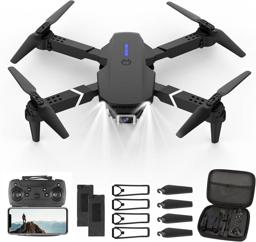 Drohne mit Kamera HD 4K,RC Faltbare FPV WiFi Live Übertragung Drohne für Kinder…