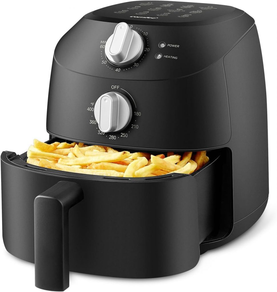 Midea Heißluftfritteuse 2L,1150W Airfryer, Frittieren ohne Öl, Heißluft…