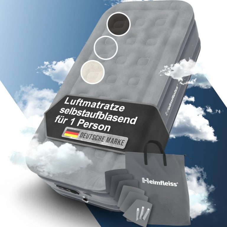 🤴 Heimfleiss® Luftmatratze 1 Person | Premium Luftbett selbstaufblasend 100x200 cm | Schnell Aufblasbare Matratze ideal nutzbar als Gästebett & Reisebett | Selbstaufblasbare Camping Air Mattress + Pumpe69,98€ statt 99,95€ - 30,00 % 🔥🚚 Verkauft und Versand durch CD_Commerce723 Bewertungen: 4.4 / 5.0 ⭐️⭐️⭐️⭐️🛒 zu Amazon https://www.amazon.de/dp/B0DVCHKQG5/?amp%3Btag=preisfehlerheute-21&amp%3Bth=1&amp%3Bpsc=1&tag=preisfehlerheute-21