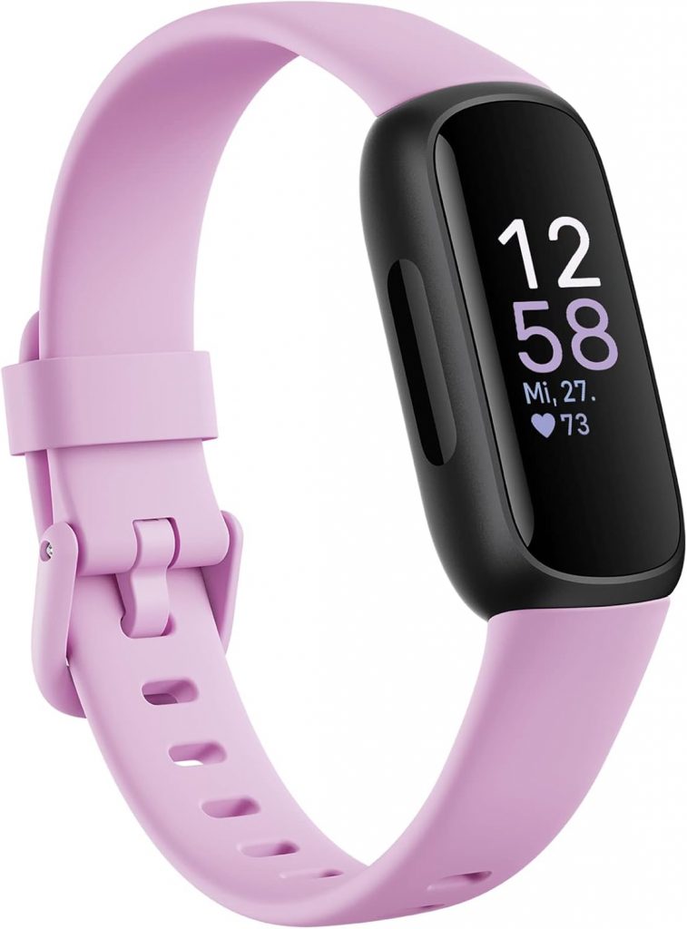 Google Fitbit Inspire 3 – Gesundheits- & Fitness-Tracker Damen / Herren – Herzfrequenzmessung, Stressmanagement…