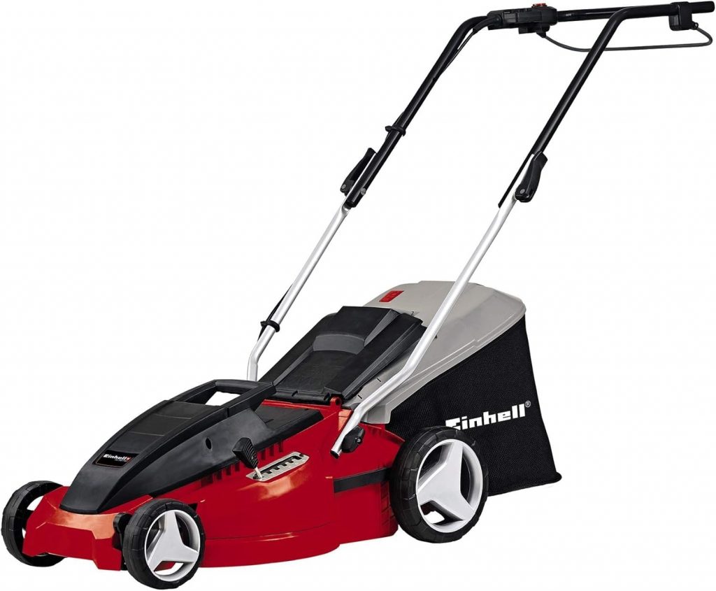 Einhell Elektro Rasenmäher GC-EM 1742 (1.700W, 42cm Schnittbr., 50L Fangbox, 20-65mm Schnitth., klappb…