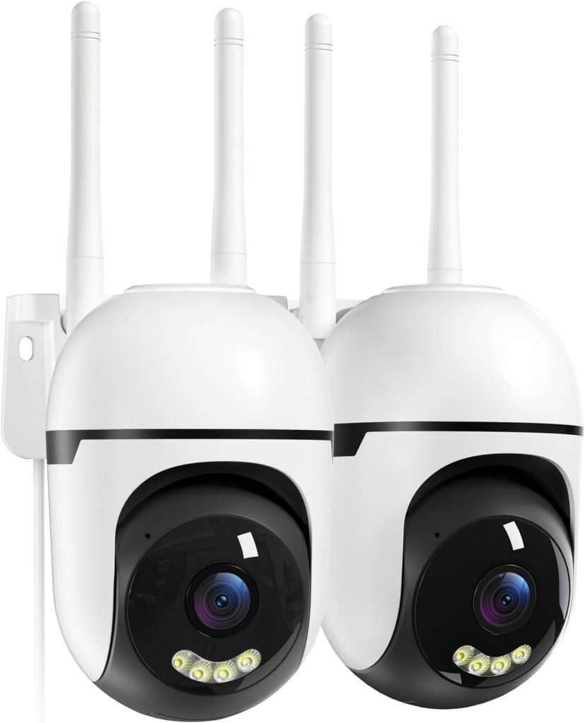 Suloron 2K Überwachungskamera Aussen, WLAN 360° Kamera 3MP 2.4G & 5G WiFi mit…