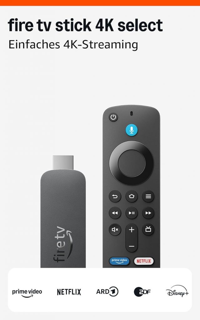 Amazon Fire TV Stick 4K Select (neueste Generation), beginne mit dem Streamen in…