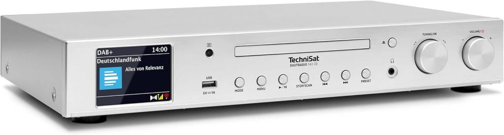 TechniSat DIGITRADIO 143 CD (V3) – Digital HiFi-Tuner, Internetradio (DAB+, UKW…