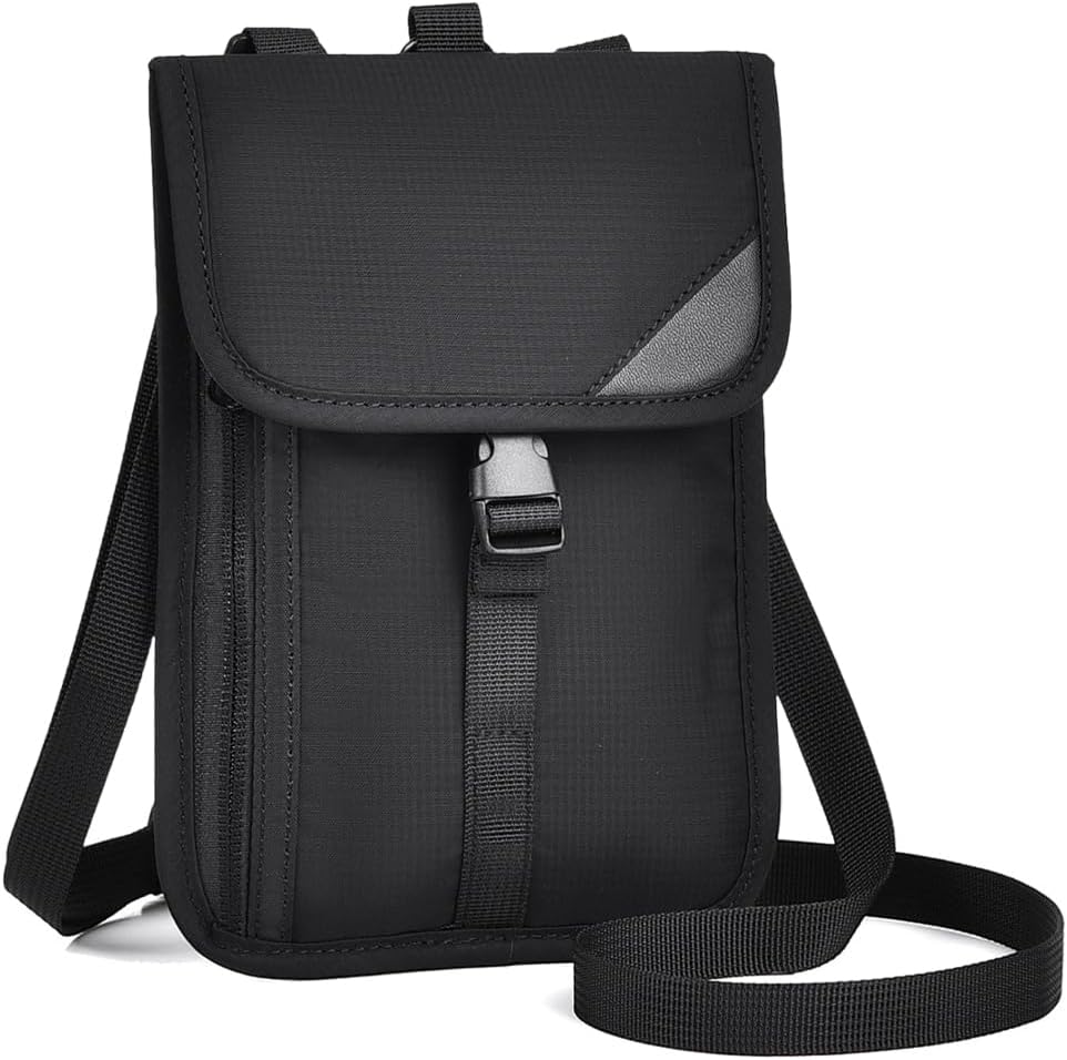 Umllpet Brustbeutel RFID Schutz, Anti-Diebstahl Wasserdicht Unisex, Reisegeldbeutel Umhängetasche für Passport…