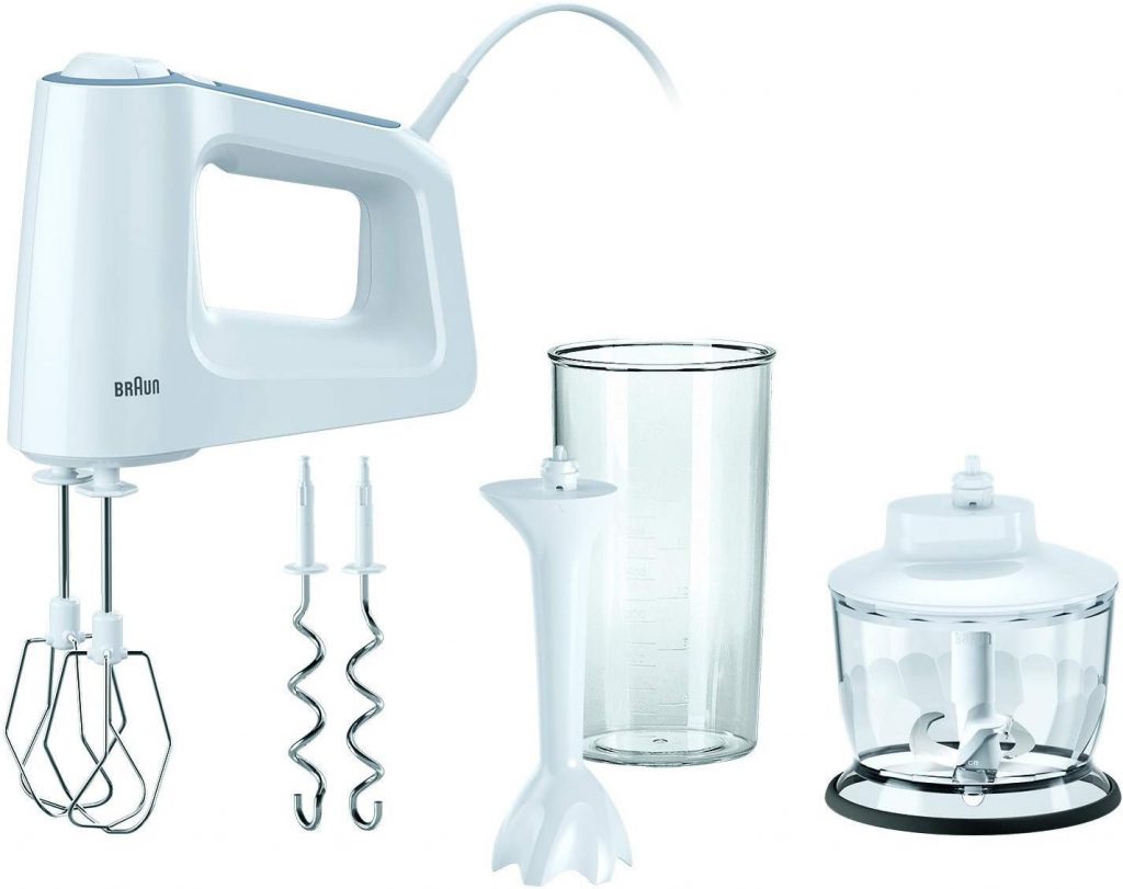 Braun MultiMix 3 HM 3135 Handmixer – Handrührgerät mit 5 Geschwindigkeitsstufen…