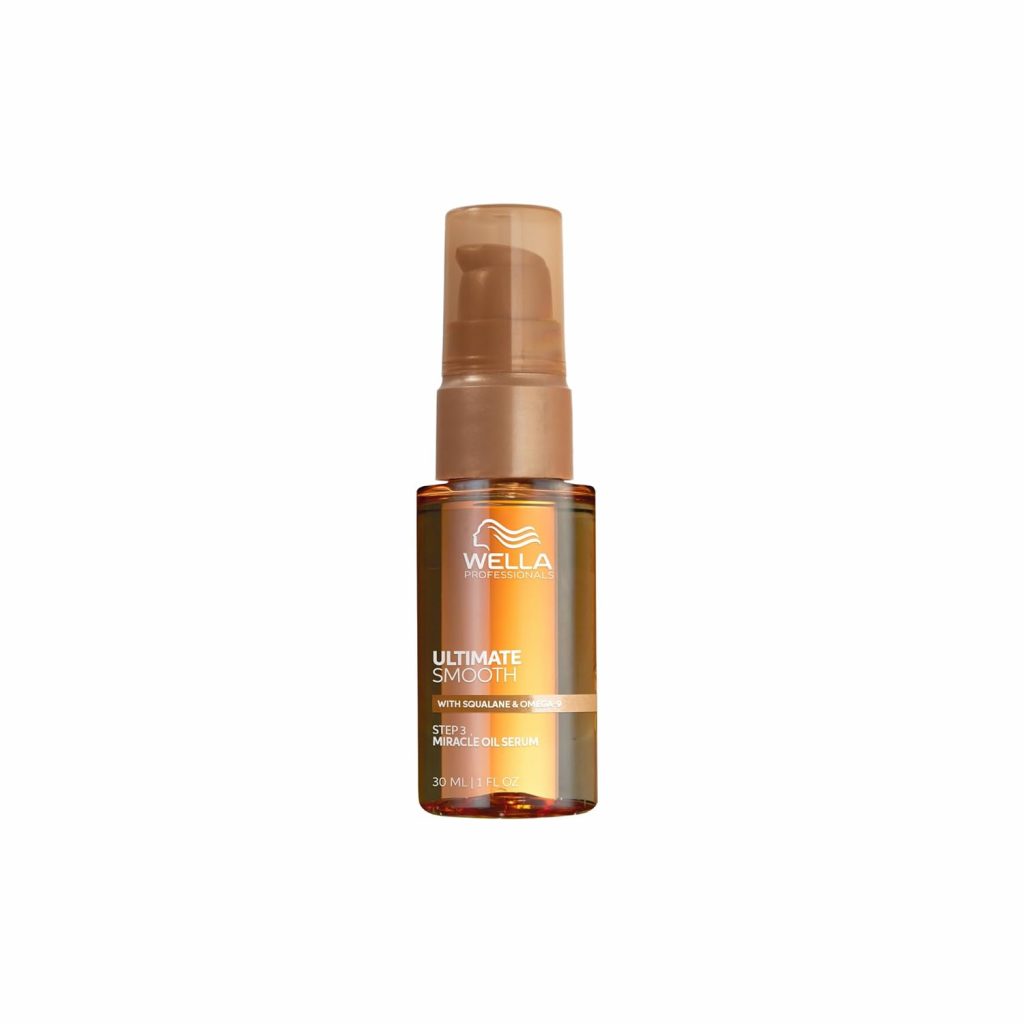 Wella Professionals Ultimate Smooth Miracle Oil Serum &ndash; Haar&ouml;l Mit Squalan & Omega 9 &ndash; F&uuml;r Trockenes, Stumpfes & Krauses Haar (30 ml)