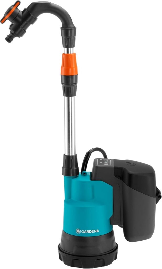 Gardena 14602-55 Akku-Regenfasspumpe 2000/2 18V P4A solo, Standard, small