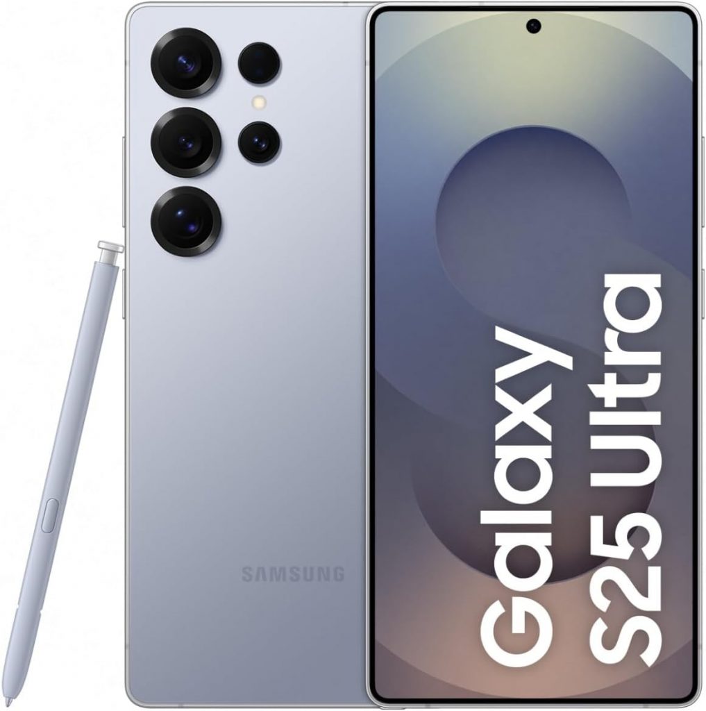 Samsung Galaxy S25 Ultra AI Smartphone mit Galaxy AI, Ohne Vertrag, Handy mit Android, 12 GB RAM, 512 GB Speicher, 200-MP-Kamera, Titanium Silverblue, 3 Jahre Herstellergarantie