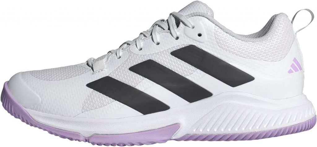 adidas Damen Court Team Bounce 2.0 Shoes, Cloud White/Core Black/Powder Plum, 46…