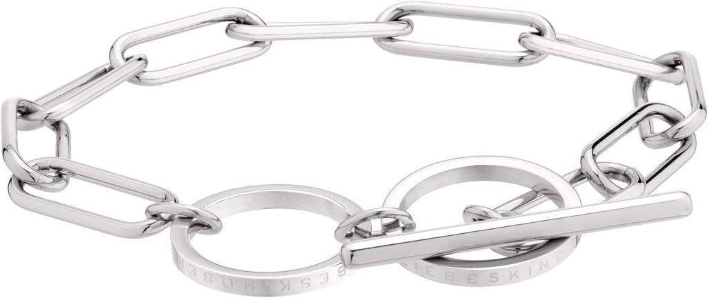LIEBESKIND BERLIN Damen Schmuck kombinierbar – Edelstahl- Armband und Ketten…