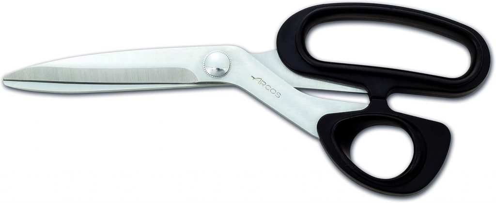 Arcos Serie Prochef – Linkshänder Küchenschere – Klinge Edelstahl 210 mm – HandGriff Polypropylen Farbe Schwarz