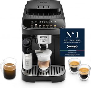 🤴 De’Longhi Magnifica Evo - Perfetto Kaffeevollautomat mit LatteCrema-Milchaufschäumer, 7 One-Touch-Getränke, Cappuccino, Espresso Kaffeemaschine, Soft-Touch-Bedienfeld, Schwarz (ECAM292.81.B)399,99€ statt 590,90€ - 33,00 % 🔥🚚 Verkauft durch Amazon und Versand durch Amazon5,346 Bewertungen: 4.1 / 5.0 ⭐️⭐️⭐️⭐️🛒 zu Amazon