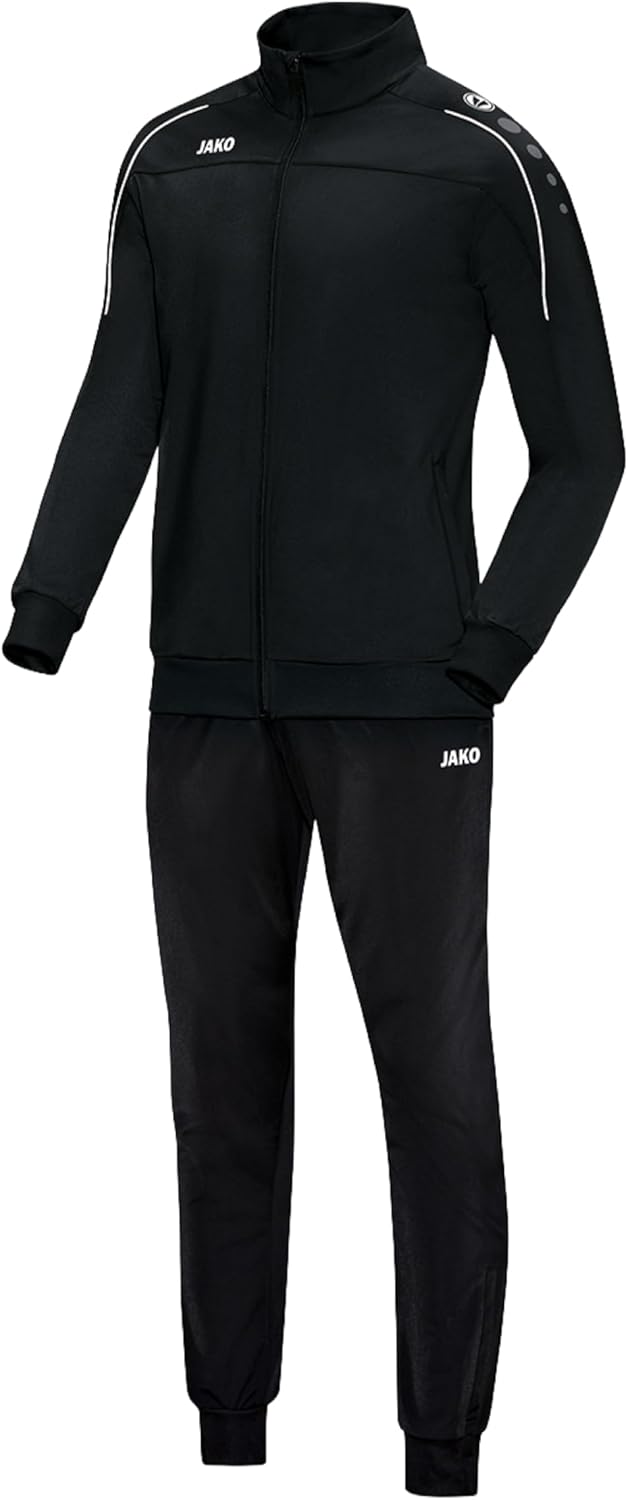 JAKO Unisex Trainingsanzug Polyester Classico, Schwarz, M