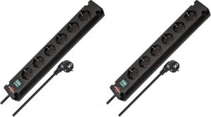 🤴 Brennenstuhl Bremounta Steckdosenleiste 6-Fach mit Schalter (Mehrfachsteckdose mit 90 Grad Steckdosen, Steckerleiste mit Befestigungsmöglichkeit und 3m Kabel) schwarz (Packung mit 2)20,86€ statt 37,97€ - 46,00 % 🔥🚚 Verkauft durch Amazon und Versand durch Amazon4,230 Bewertungen: 4.8 / 5.0 ⭐️⭐️⭐️⭐️⭐️🛒 zu Amazon