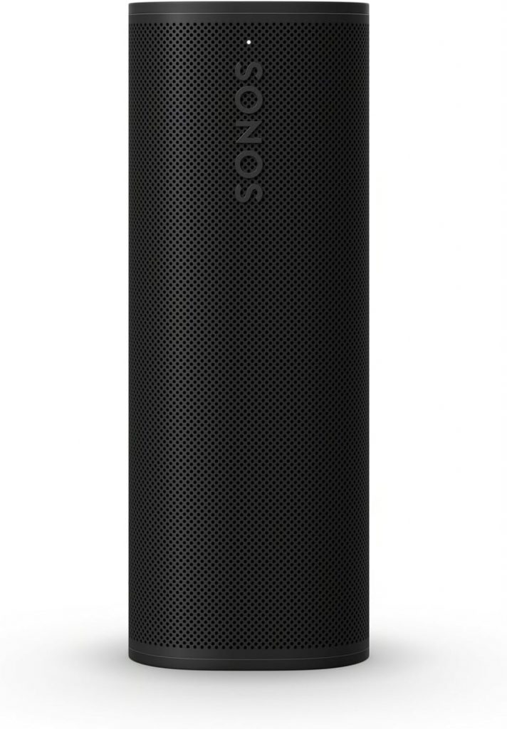 Sonos Roam 2 Extrem kompakter, mobiler WLAN Speaker – Wasserdicht – 10 Stunden Akkulaufzeit – Schwarz