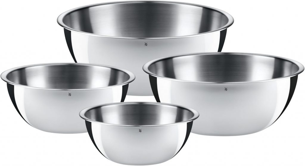 WMF Gourmet Schüsselset 4-teilig, Edelstahl Schüsseln für die Küche 0,75l…