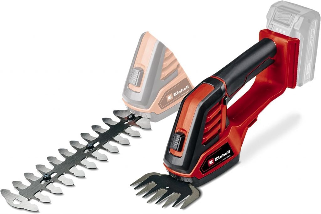 Einhell Akku-Gras- und Strauchschere GE-CG 18/100 Li-Solo Power X-Change (Li-Ion, 18 V, Schnittbreiteā¦