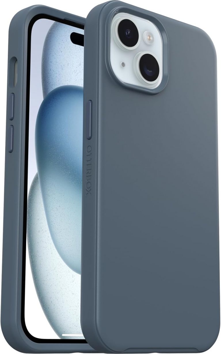 🤴 OtterBox Symmetry MagSafe Hülle für iPhone 17e, 16e, 15, 14, 13, stoßfest, sturzsicher, schützende Hülle, 3X getestet nach Militärstandard, Blau