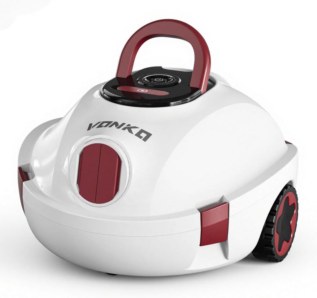 VONKO P10 Poolroboter, kabelloser Poolsauger mit Akku, 100 Min.Reinigungszeit mit Selbsteinparkfunktion, kompakter…