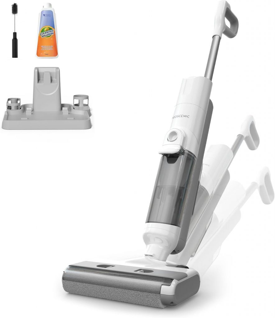 Proscenic F10 Ultra Nass Trockensauger, 60 Min Staubsauger mit Wischfunktion, Smart 3 in 1 Wet and Dry Vacuum…
