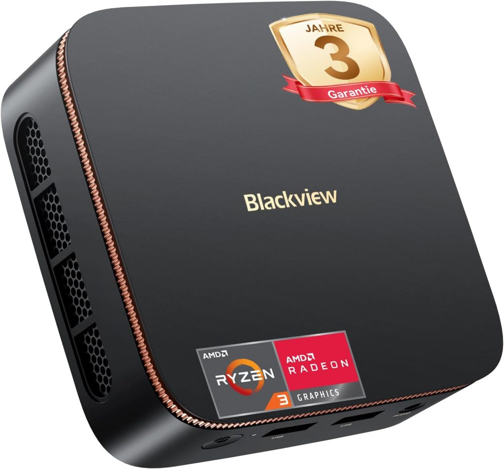 Blackview MP20 Mini PC AMD Ryzen 3300U(übertrifft N95/N150/N100) Win11 Pro, 16GB…