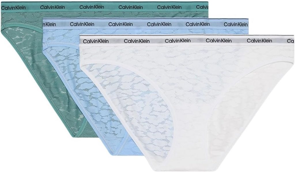 Calvin Klein Damen 3er Pack Slips Bikini Form Low-Rise Unterwäsche