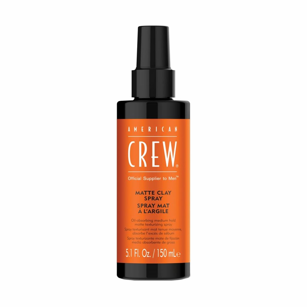 AMERICAN CREW – Matte Clay Spray, 150 ml, ölabsorbierendes Texturspray für Männer, Haarprodukt mit mittlerem bis…