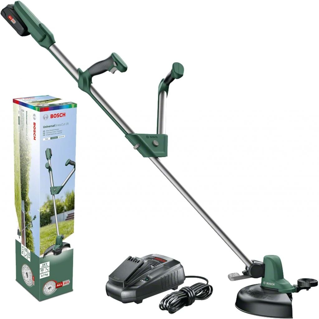 Bosch Akku Rasentrimmer UniversalGrassCut 18V-260 (1x Akku 2,0 Ah, 18 Volt…