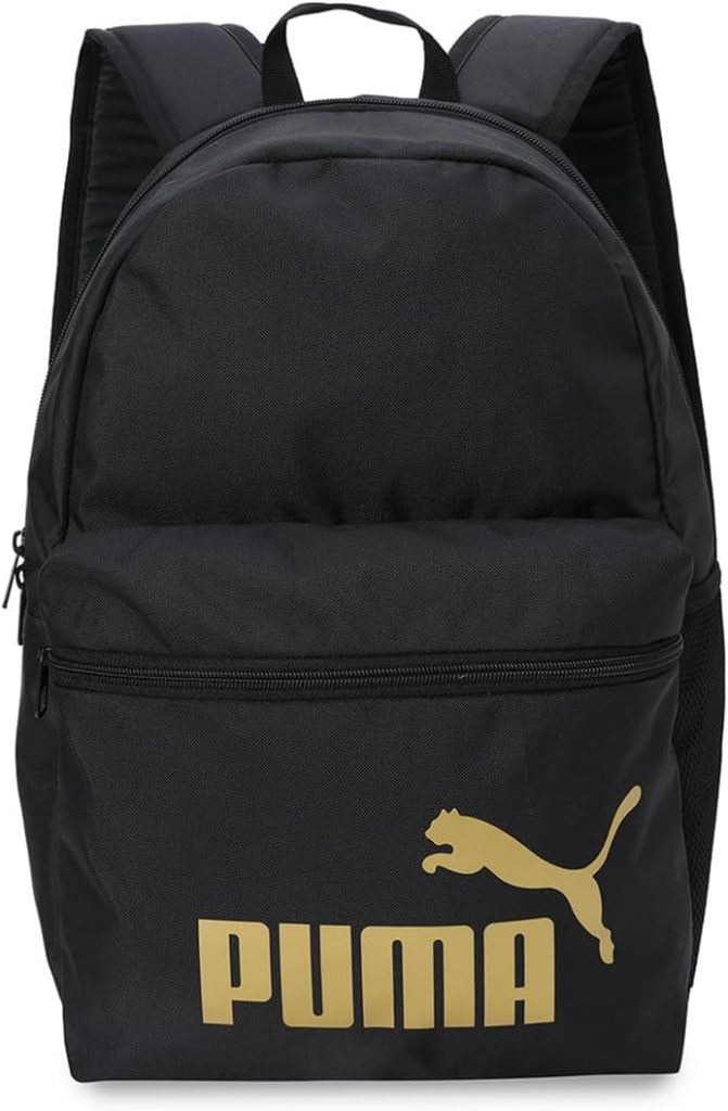 PUMA PUMA PHASE Backpack, Unisex Klassische Rucksäcke, PUMA Black-Gold-No.1…