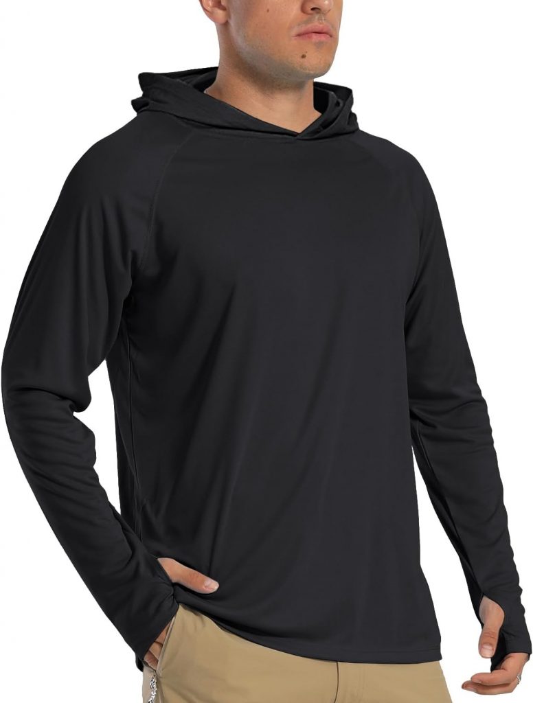 TACVASEN Shirt Herren Langarm Hoodie Sommer Schwimm Tshirt Outdoor Wassersport…