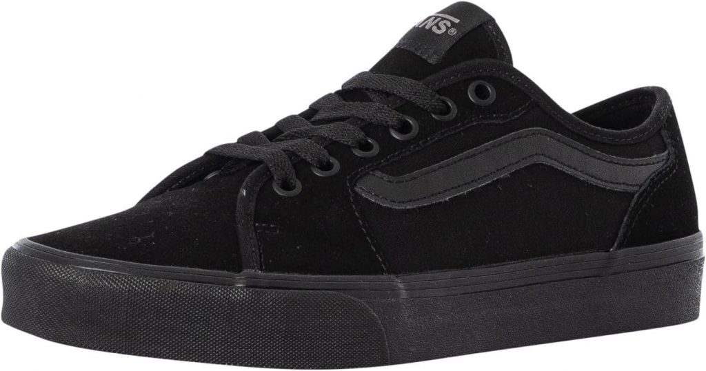 Vans Men's Filmore Decon Suede Canvas Trainers, Black/Black