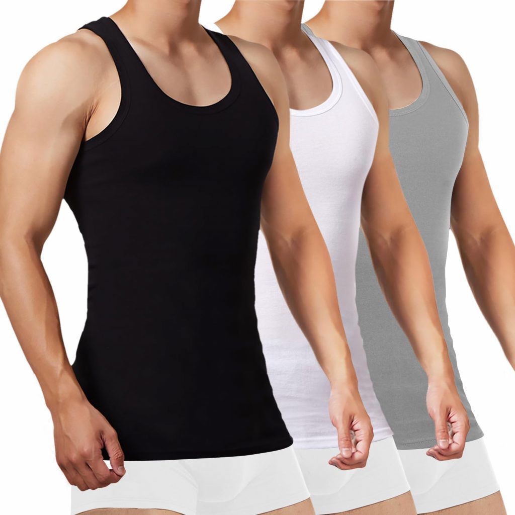 FALARY Sportunterhemden für Herren Tank Top Herren Baumwolle Männer Tanktops…