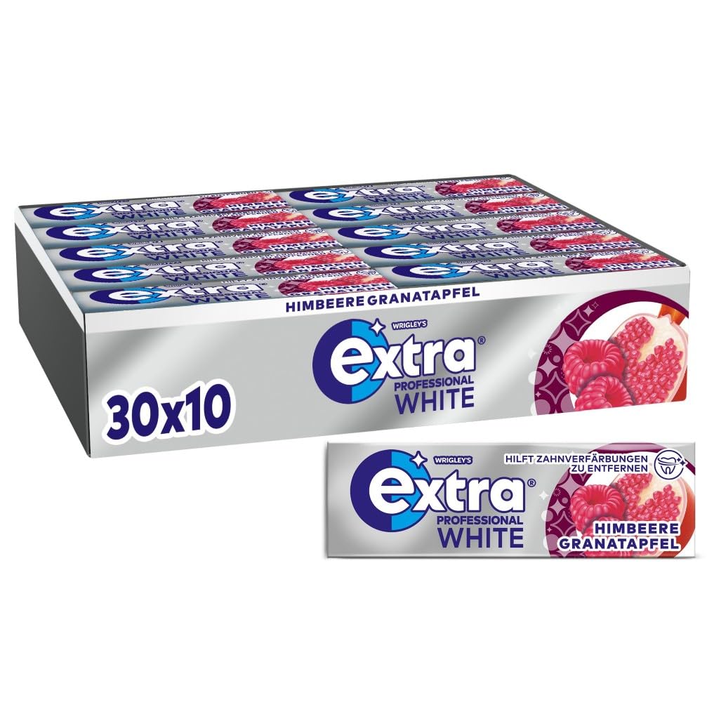 Extra Professional White Himbeere Granatapfel, Zuckerfreier Kaugummi, Multipack…