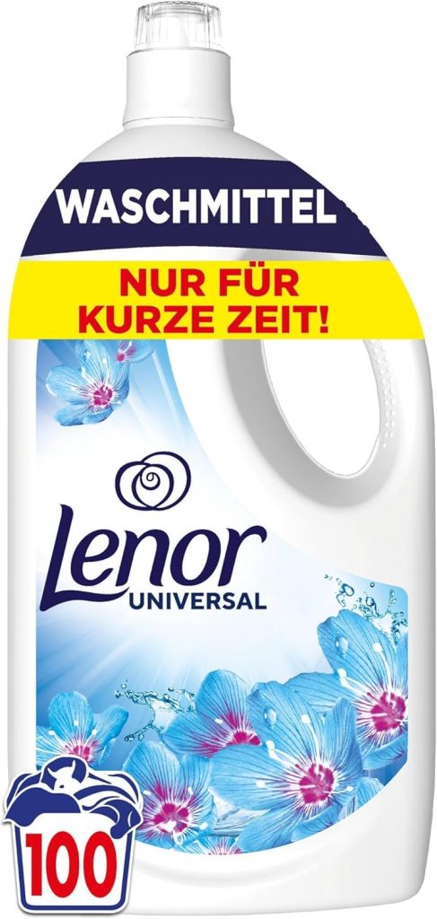 Lenor Flüssigwaschmittel, 100 Waschladungen, Aprilfrisch, Vollwaschmittel…