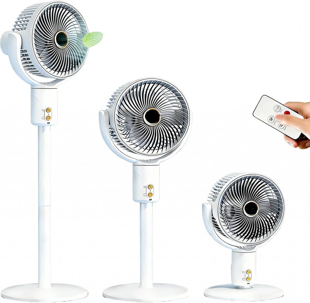 Wenbones Smart Standventilator, 20dB Leiser Bodenventilator, Fernbedienung…