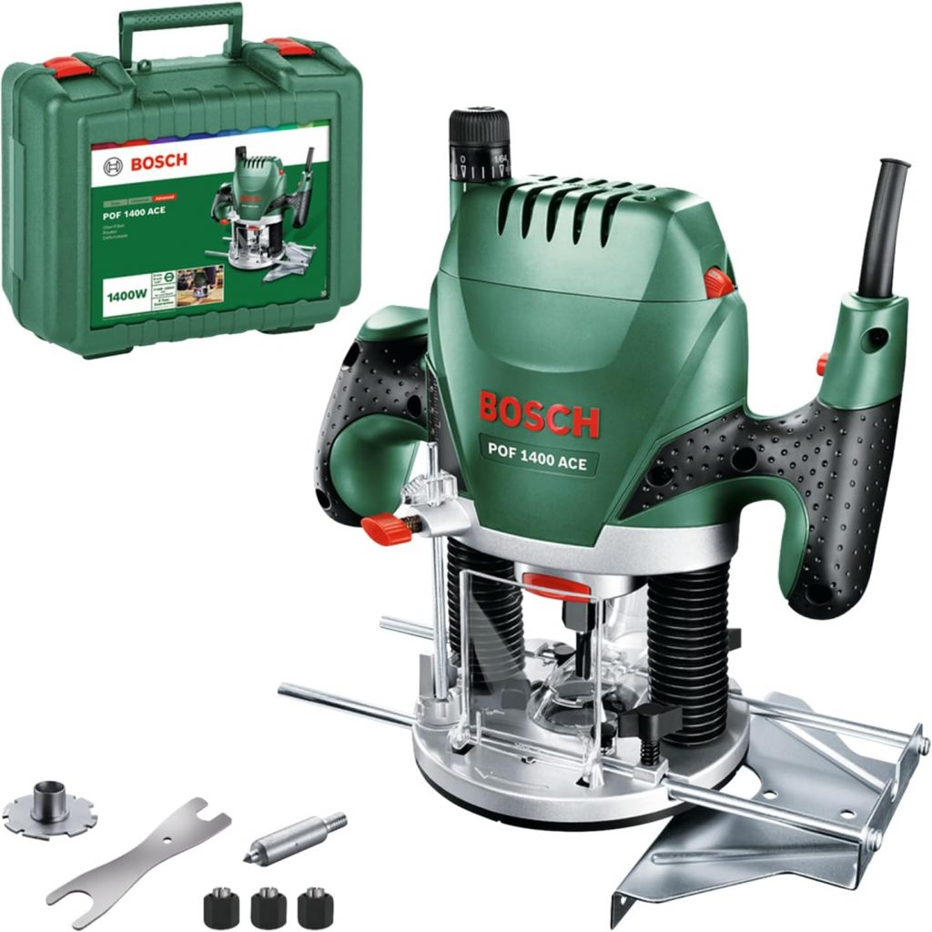 Bosch Oberfräse POF 1400 ACE (1.400 Watt, im Koffer)