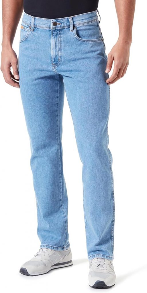 Wrangler Texas Stretch W121XU13M Herren Jeanshosen/Lang, Karotte (Tapered)