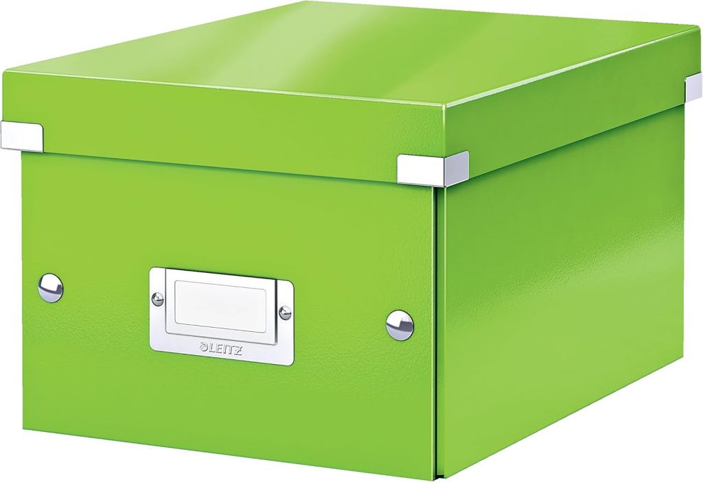 Leitz Click & Store Aufbewahrungsbox mit Deckel Klein, Box für Unterlagen bis A5 im Büro u. Haushalt, Transportbox…