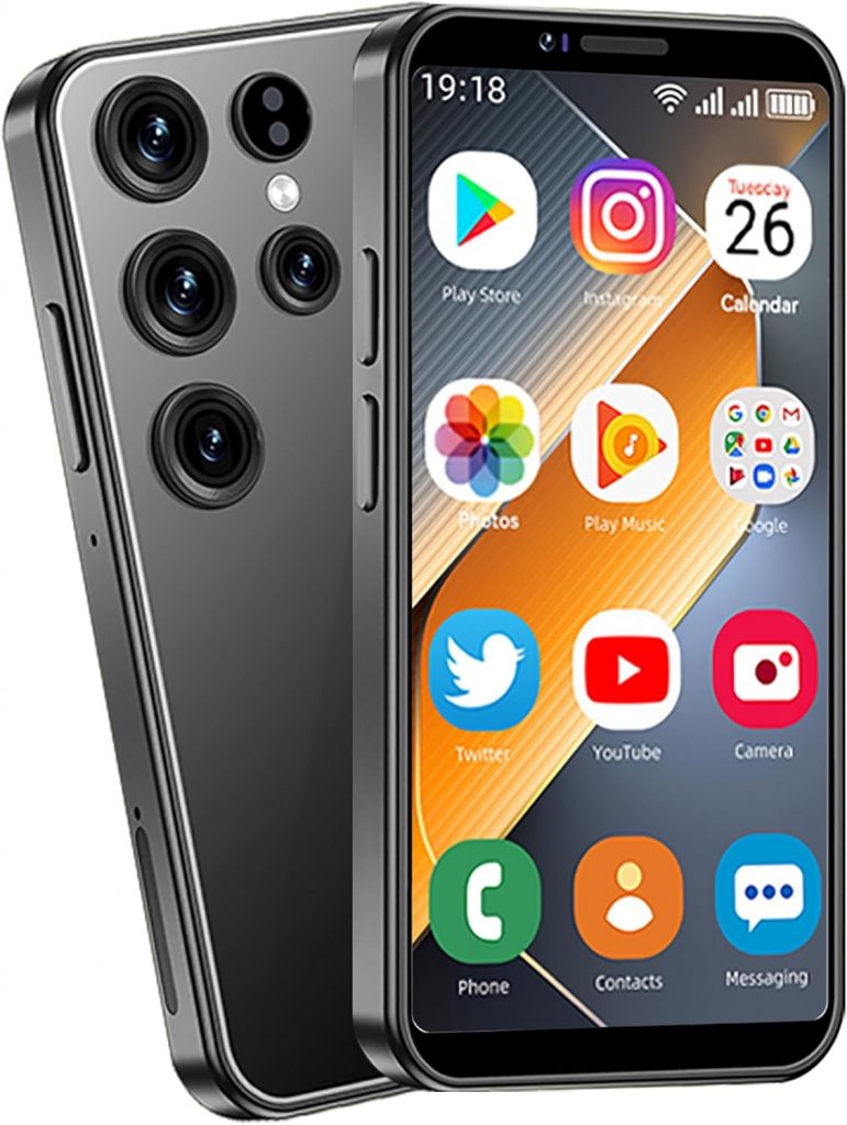 viqee Mini Handy Android 3+64GB 3,0 Zoll HD Smartphone Dual-SIM, 3000 mAh Akku…