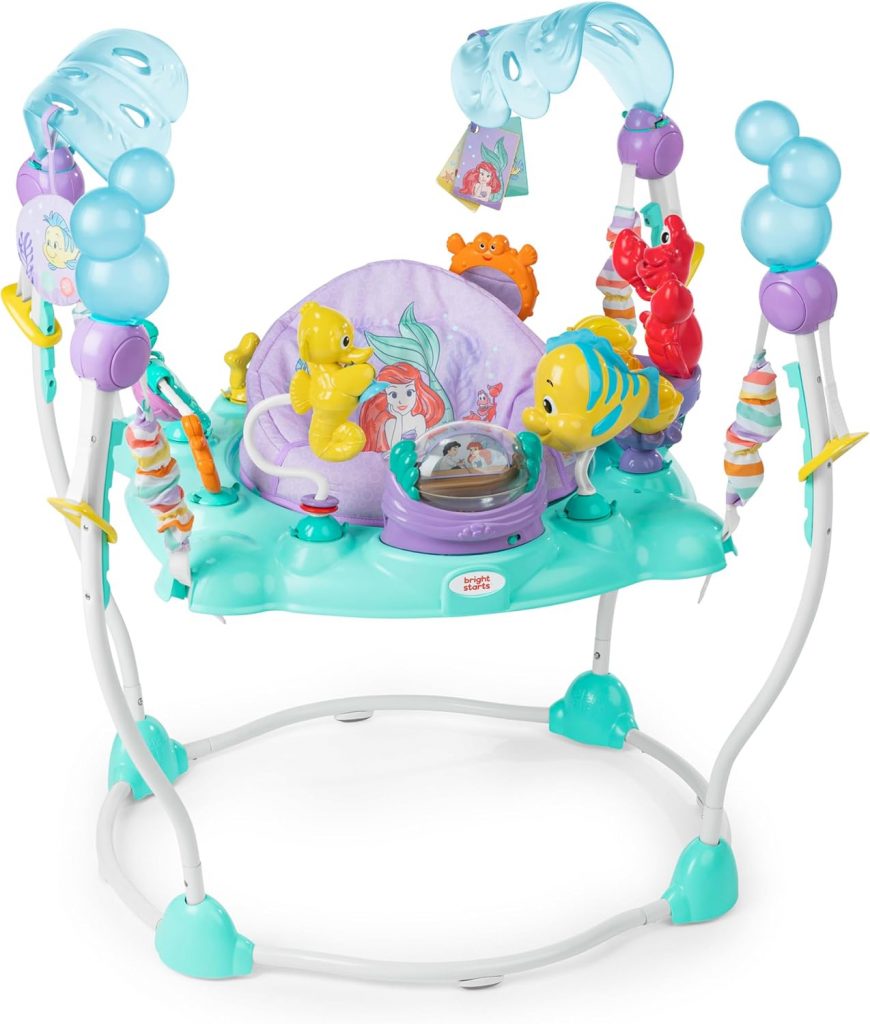 Disney Die kleine Meerjungfrau Meer von Aktivitäten Baby Aktivitätshopser mit interaktivem Spielzeug, Lichtern & Musik mit Disney Prinzessin Arielle, 6-12 Monate (Blau)