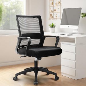 Future Warrior Ergonomischer Bürostuhl, Lendenwirbelstütze, höhenverstellbarer Chefsessel, Drehstuhl, Netzstuhl (Schwarz - Premium)28.04€ ⚡️ Blitzangebot nutzen
