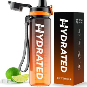🤴 Wasserflasche, motivierende Wasserflaschen mit Zeitmarkierung, Tritan und BPA-frei, Sport-Wasserflasche mit Trinkzeit und Riemen, breite Öffnung, auslaufsicher, Geschenk für Weihnachten,12,99€ statt 18,98€ - 32,00 % 🔥🚚 Verkauft von Mevoly EU und Versand durch Amazon7,277 Bewertungen: 4.5 / 5.0 ⭐️⭐️⭐️⭐️⭐️🛒 zu Amazon