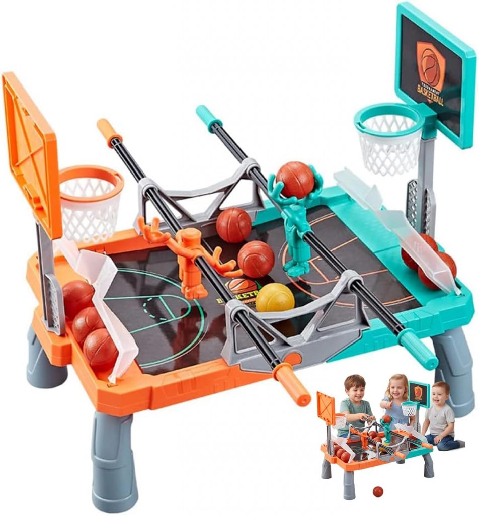 Tisch-Basketball-Schießspiel – Duell- und Punktespaß für 2 Spieler, interaktiver…