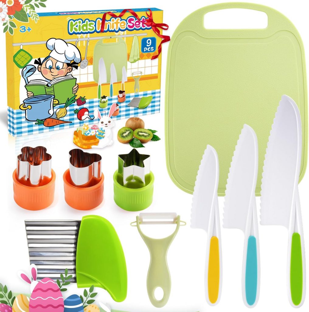 Dancial Kindermesser 9-Teiliges,Sicherheits Kindermesser für Kinder ab 2 Jahren…