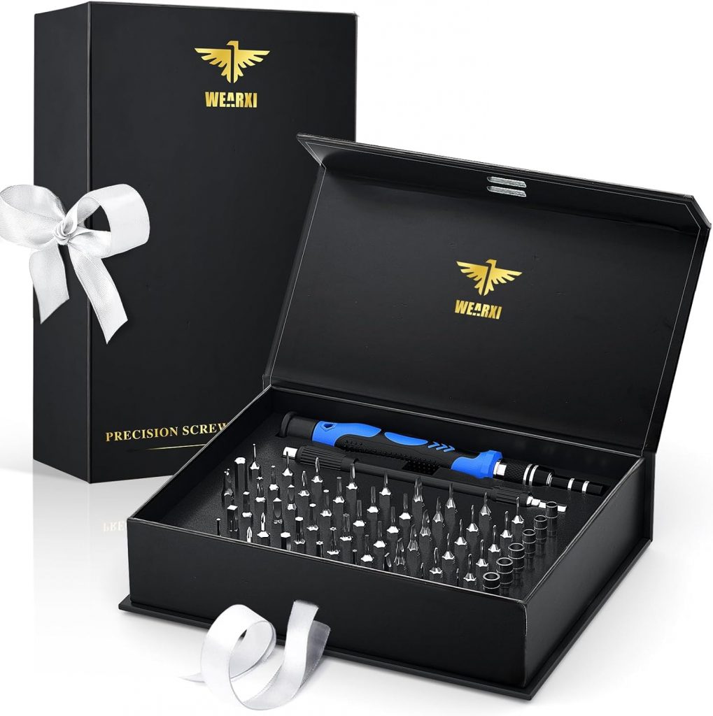 WEARXI Geschenke für Männer, Vatertagsgeschenk für Papa, 60 in 1 Schraubendreher Set, Geburtstagsgeschenk Gadgets…