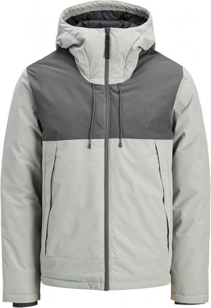 JACK & JONES Herren Jcounion Light Padded Blocking Jacket, Paloma, m