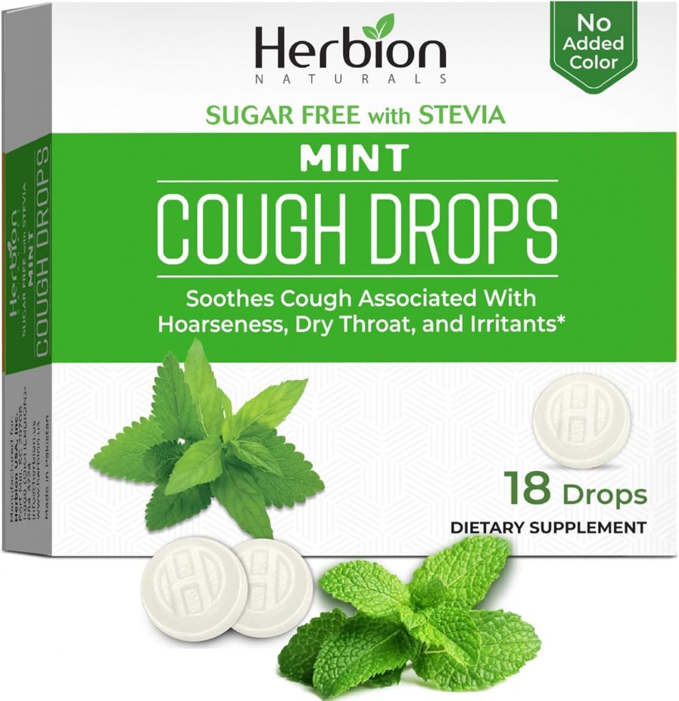 Herbion Naturals zuckerfreie Hustentropfen mit natürlichem Minzgeschmack – 18…